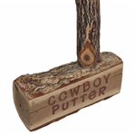 Vintage Wood Cowboy Putter w/Hillbilly Putter Balls & Tees