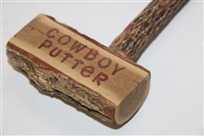 Vintage Wood Cowboy Putter w/Hillbilly Putter Balls & Tees