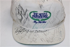 Arnold Palmer, Payne Stewart, Nick Faldo & Others Signed Nestle Invitational At Bay Hill Club Hat JSA ALOA