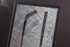 Evolution Of The Golf Club Framed Collage Signed By Artist