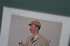 1890 Mr. Horace Hutchinson Vanity Fair July Print Signed By Author - Framed