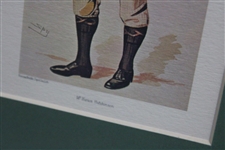 1890 Mr. Horace Hutchinson Vanity Fair July Print Signed By Author - Framed