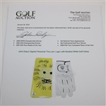 John Daly's Signed Personal 'The Lion' Logo Left-Handed White Golf Glove JSA ALOA