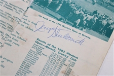 Tony Lema, Julius Boros & Others Signed 1964 Western Open Pairing Sheet with Piece Torn Out JSA ALOA