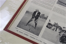 Matted Magazine Article From The 1898 US Amateur Won By Findlay Douglas