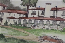 Original Architectural Drawing For The Forest Lake Country Club 8 X 16 1/2