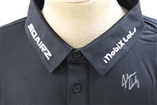 John Daly Signed Personal Straight Down Black Performance 3XL Shirt w/Sponsors JSA ALOA