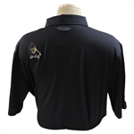 John Daly Signed Personal Straight Down Black Performance 3XL Shirt w/Sponsors JSA ALOA