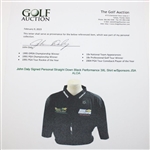 John Daly Signed Personal Straight Down Black Performance 3XL Shirt w/Sponsors JSA ALOA