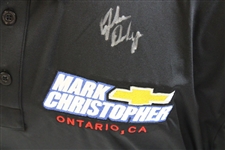 John Daly Signed Personal Straight Down Black Performance 3XL Shirt w/Sponsors JSA ALOA