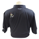 John Daly Signed Personal Straight Down Black Performance 3XL Shirt w/Sponsors JSA ALOA