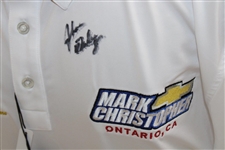 John Daly Signed Personal Straight Down White Performance 3XL Shirt w/Sponsors JSA ALOA