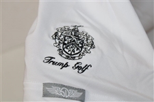 John Daly Signed Personal Straight Down White Performance 3XL Shirt w/Sponsors JSA ALOA