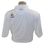 John Daly Signed Personal Straight Down White Performance 3XL Shirt w/Sponsors JSA ALOA