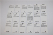 Set of Sporting Personalities Fax-Pax Golf Cards W/ Box