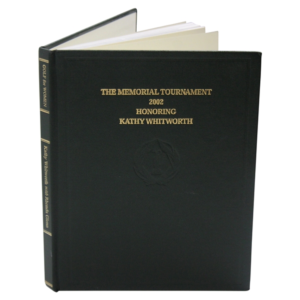 2002 The Memorial Tournament Ltd Ed Book Honoring & Dedicated to Kathy Whitworth #206/250