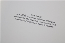 2002 The Memorial Tournament Ltd Ed Book Honoring & Dedicated to Kathy Whitworth #206/250