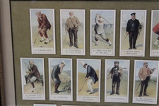 Cope’s Tobacco Golf Card Reprint 1-50 Set - Framed