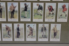 Cope’s Tobacco Golf Card Reprint 1-50 Set - Framed