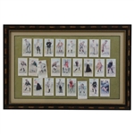 Cope’s Tobacco Golf Card Reprint 1-50 Set - Framed