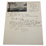 Hand Written Letter To J.H. Taylor From H.L. Curtis