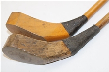 Two (2) Unmarked Juvenile Hickory Shaft Reproduction Putters