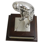 Large 1930’S Bobby Jones'Grand Slam Champion' Style Golfing Figure on Plinth