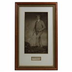 J. H. Taylor Signed Sepia Tone Print of J. H. Taylor - Wood Framed JSA ALOA