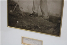 J. H. Taylor Signed Sepia Tone Print of J. H. Taylor - Wood Framed JSA ALOA