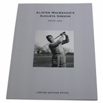 2020 Alister Mackenzie’s Limited Edition #37/100 Augusta Greens Book
