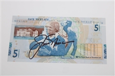 Jack Nicklaus Signed 5lb RBS Note w/2005 Farewell To The Open Color Photo JSA ALOA