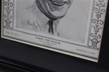 Bobby Jones ‘Cover Only’ 1925 TIME Magazine - Aug. 31 - Wood Framed & Matted