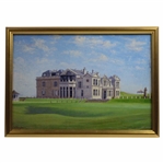 The R&A Clubhouse, St. Andrews, Scotland Giclee’ Print On Canvas by Bernard Willington