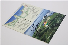 Jack Nicklaus Signed 2000 Uds Open Scorecard with Sitting on Fence Farewell Print JSA ALOA