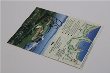 Jack Nicklaus Signed 2000 Uds Open Scorecard with Sitting on Fence Farewell Print JSA ALOA