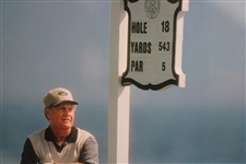 Jack Nicklaus Signed 2000 Uds Open Scorecard with Sitting on Fence Farewell Print JSA ALOA