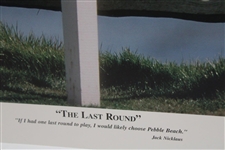 Jack Nicklaus Signed 2000 Uds Open Scorecard with Sitting on Fence Farewell Print JSA ALOA