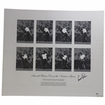 Arnold Palmer Signed 'Arnold Palmer Drives The Number 1 Green' 1960 US Open Print PSA LOA #Z02693