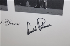 Arnold Palmer Signed 'Arnold Palmer Drives The Number 1 Green' 1960 US Open Print PSA LOA #Z02693