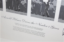 Arnold Palmer Signed 'Arnold Palmer Drives The Number 1 Green' 1960 US Open Print PSA LOA #Z02693
