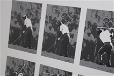 Arnold Palmer Signed 'Arnold Palmer Drives The Number 1 Green' 1960 US Open Print PSA LOA #Z02693