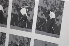 Arnold Palmer Signed 'Arnold Palmer Drives The Number 1 Green' 1960 US Open Print PSA LOA #Z02693