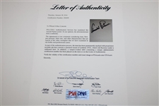 Arnold Palmer Signed 'Arnold Palmer Drives The Number 1 Green' 1960 US Open Print PSA LOA #Z02693