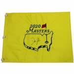 Dustin Johnson Signed 2020 Masters Embroidered Flag JSA ALOA