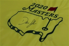 Dustin Johnson Signed 2020 Masters Embroidered Flag JSA ALOA
