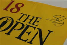 Shane Lowry Signed Undated The Open Flag JSA ALOA