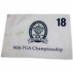 Padraig Harrington Signed 2008 PGA at Oakland Hills Embroidered Flag JSA ALOA