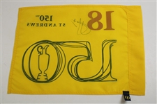 Cam Smith Signed 150th The Open Championship at St. Andrews Flag - 2022 JSA ALOA