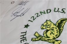 Matthew Fitzpatrick Signed 2022 US Open at The Country Club Embroidered Flag JSA ALOA