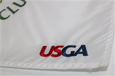Matthew Fitzpatrick Signed 2022 US Open at The Country Club Embroidered Flag JSA ALOA